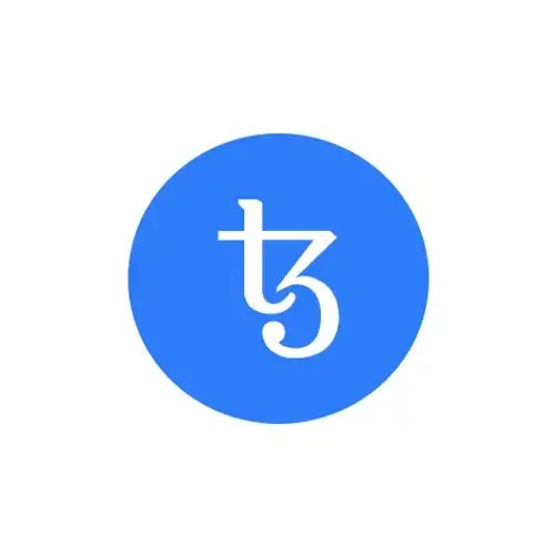 The logo of the Tezos blockchain